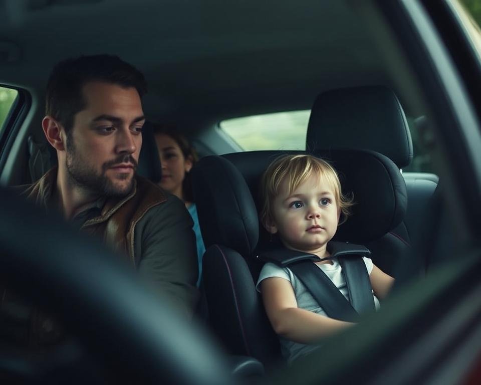 Riesgos de seguridad vial niños en sillas infantiles